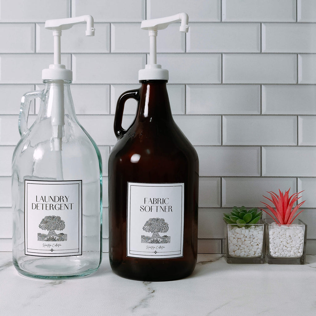 gallon pump dispenser 2 packs for 64oz glass growler