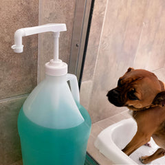 Gallon Pump Dispenser For Gallon Jug, Growler, 5 Gallon Bucket, 38-400 Pump, White