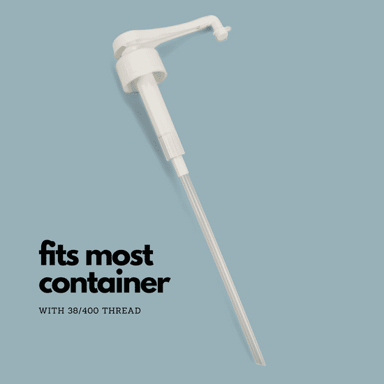 Gallon Pump Dispenser For Gallon Jug, Growler, 5 Gallon Bucket, 38-400 Pump, White