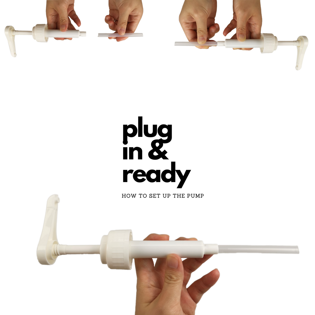 Gallon Pump Dispenser For Gallon Jug, Growler, 5 Gallon Bucket, 38-400 Pump, White
