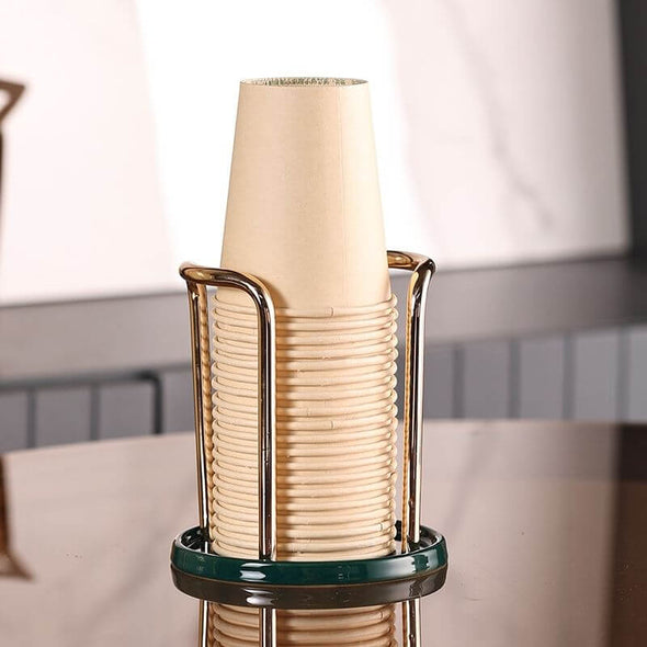 bathroom countertop cup holder dispenser for plastic paper mouthwash disposable cups