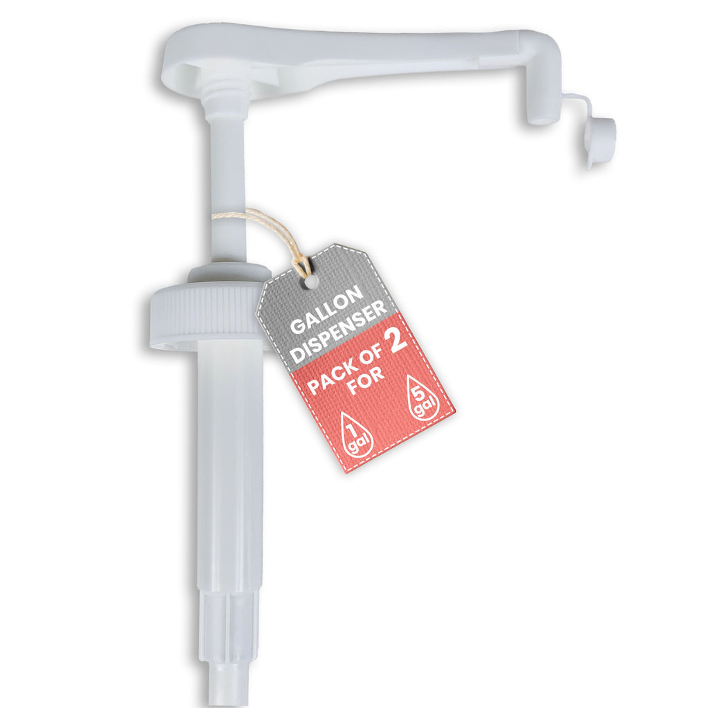Gallon Pump Dispenser For Gallon Jug, Growler, 5 Gallon Bucket, 38-400 Pump, White