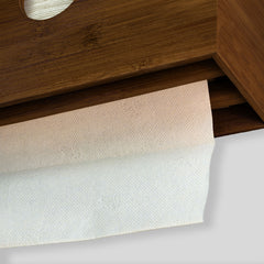 eBun Bamboo C Fold Paper Towel Dispenser, Brown