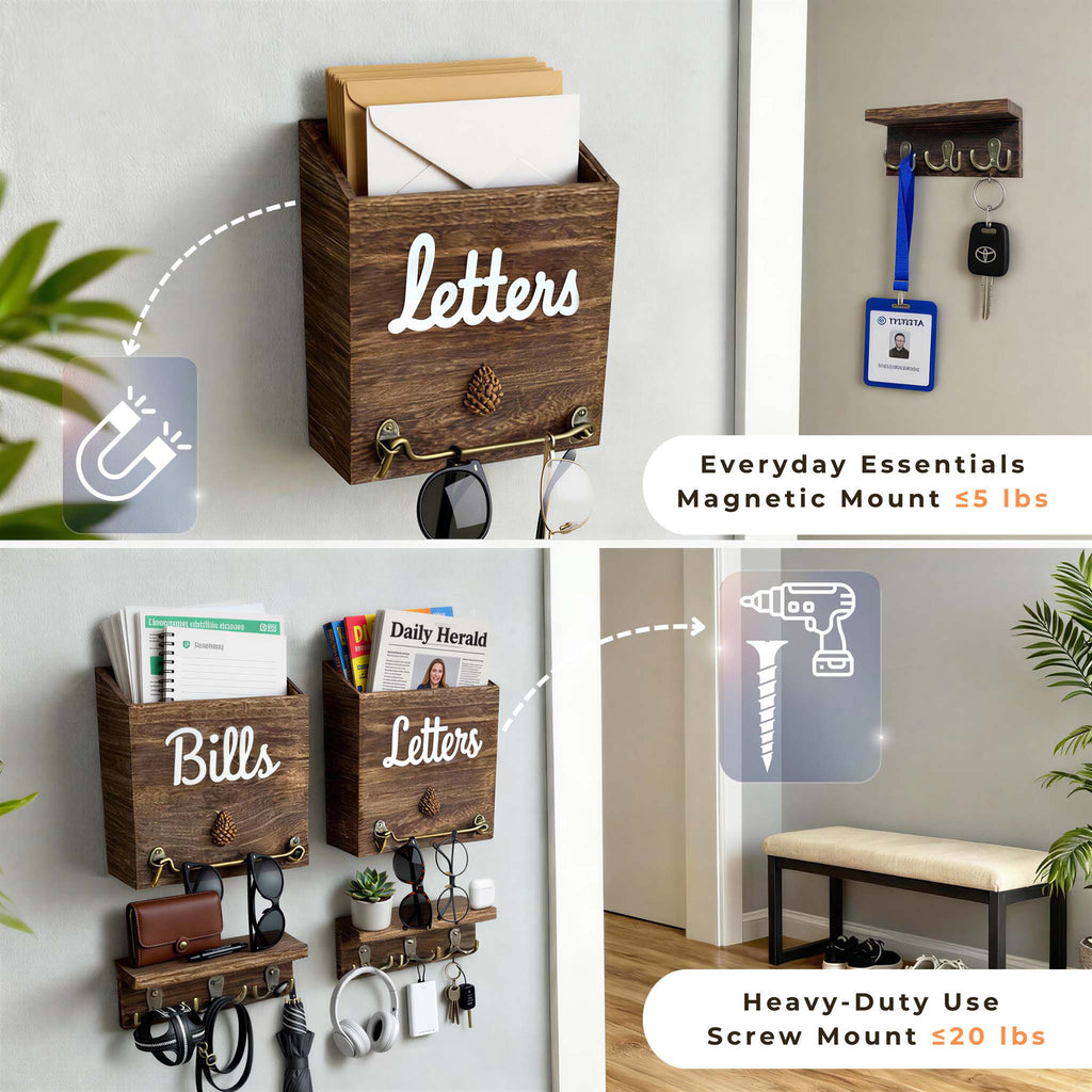 Maximum weight capacity of eBun mail organizer