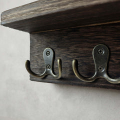 Closeup view of key holder