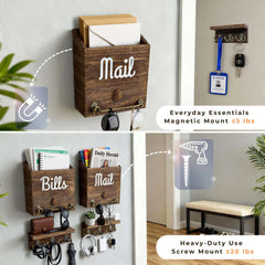 Recommended maximum weight capacity of eBun mail organizer 